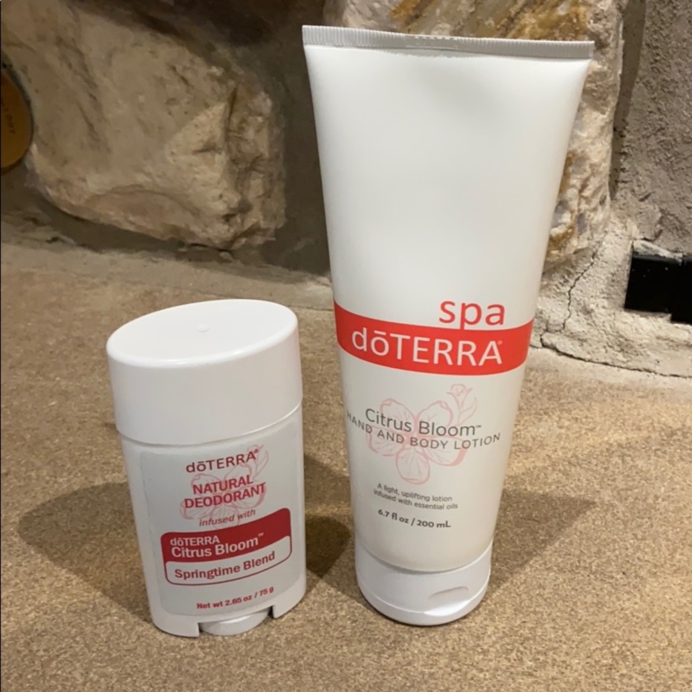 Doterra Citrus Bloom Deodorant and Lotion